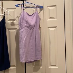 Garage purple dress tie back , NEVER WORN